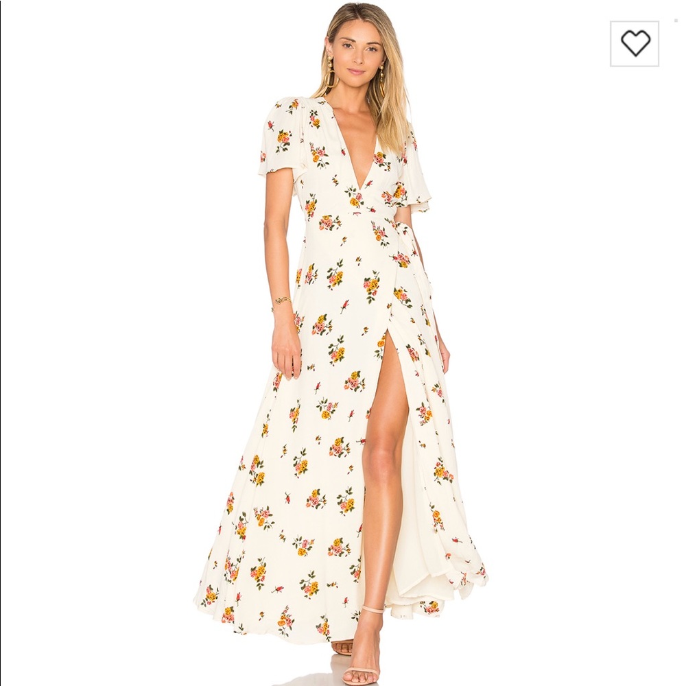 Privacy Please Floral Wrap Dress